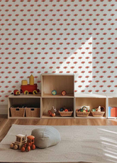 Papel de Parede Infantil - Flores Carmim